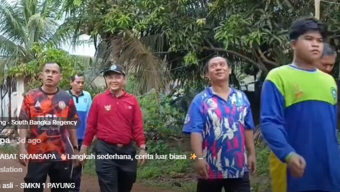 Jalan-jalan sehat Siswa/Siswi dan Dewan Guru SMKN 1 Payung Pada Jum'at Pagi